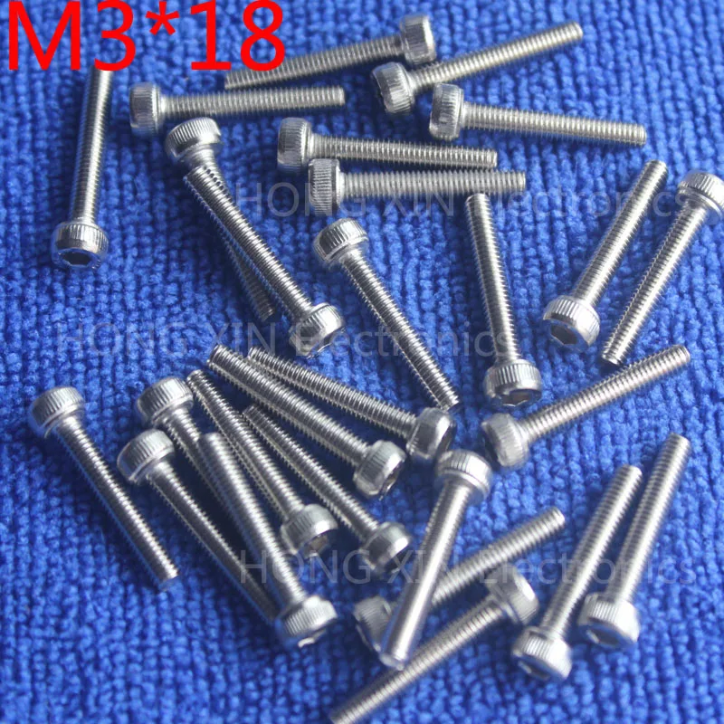М3*18 внутренний шестигранный винт цилиндрической головки 304 нержавеющая сталь 18
