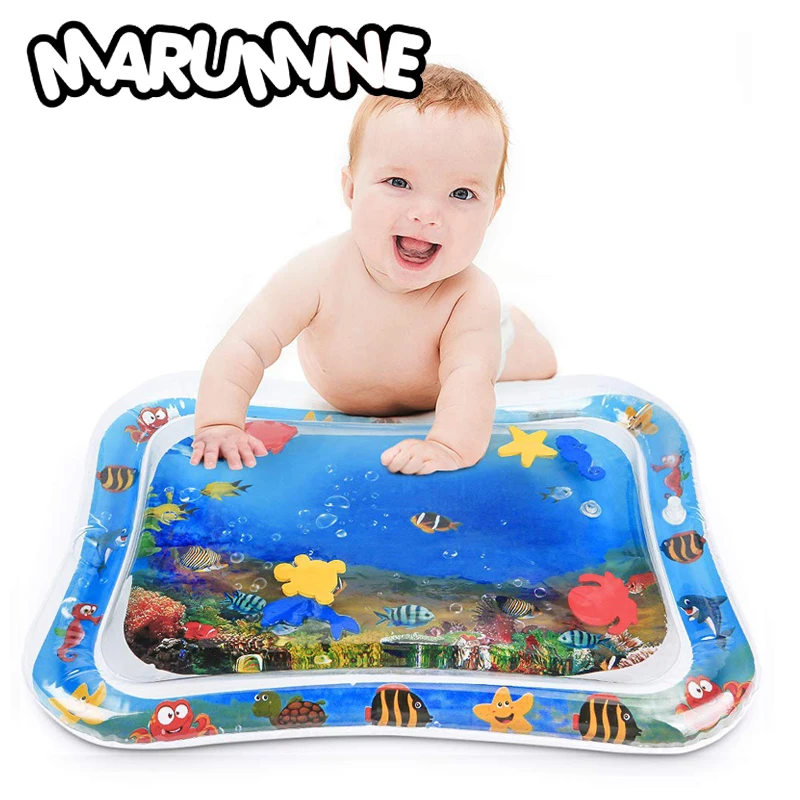 Marumine Детские воды игровой коврик для детей watermat 2-в-1 младенцев активности Тренажерный зал игрушки надувные креативный коврик игры Коврик для детей