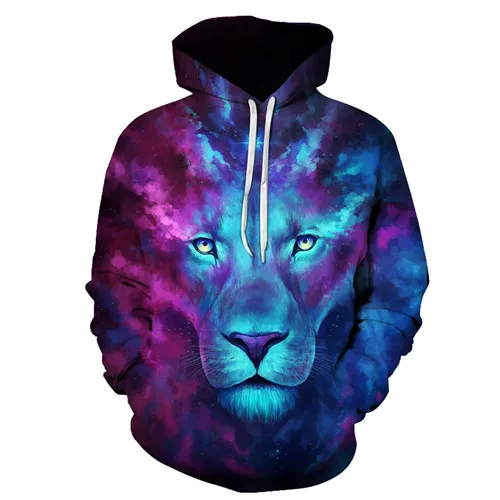 Firstborn by JoJoesArt Galaxy Lion мужские и женские толстовки с капюшоном, высокое качество, 3d толстовки, Забавный пуловер с принтом животных, уличная одежда с капюшоном