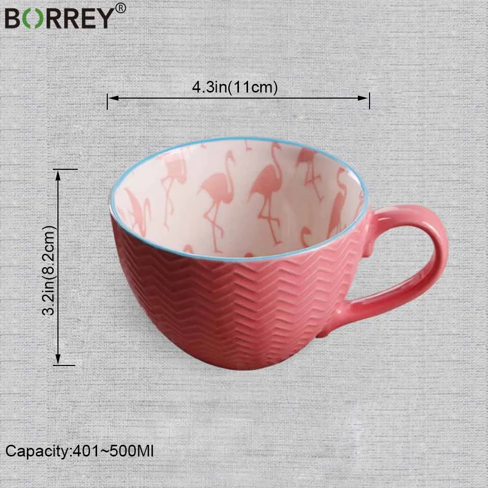 BORREY, китайская фарфоровая чайная чашка, Керамическая ручная роспись, кофейная чашка, Офисная чайная чашка, кофейная кружка с тиснением, кофейная кружка, кружка для молока, чайная чаша