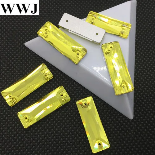 citrine Link 2 все размеры и цвета 5x15 мм, 6x18 мм, 7x21 мм, 8x24,9x27 космический багет Пришивные стеклянные хрустальные камни прямоугольные швейные хрустальные бусины - Цвет: citrine