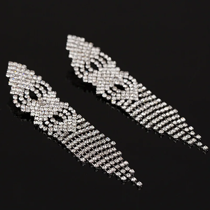 Модные новые серьги-подвески с серебряным покрытием для женщин Свадебные