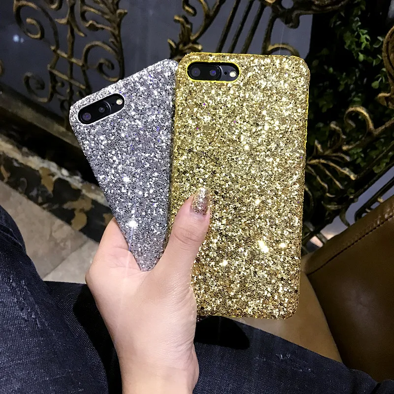 Жесткий чехол Ayeena с блестками и для iPhone X 7 7Plus Блестящий Защитный Kilifi 6 6S 8 8Plus XR XS