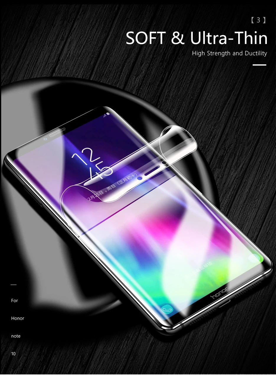 CHYI 3D изогнутая пленка для huawei Honor Note 10 защита экрана Взрывозащищенная гидратационная пленка с инструментами не закаленное стекло