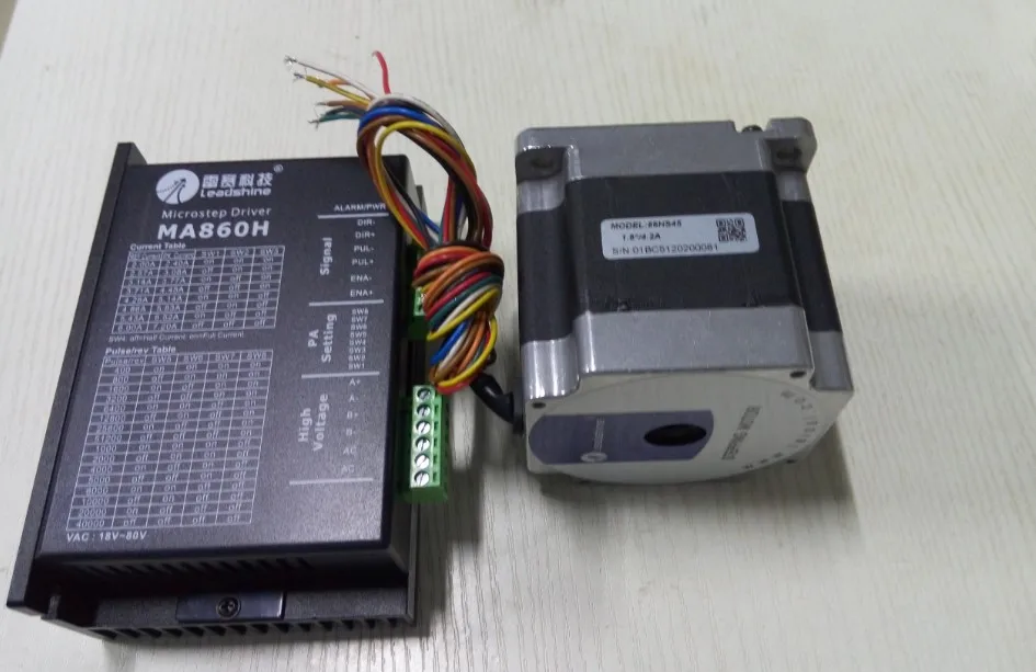 Шаговый двигатель Leadshine DMA860H комплект из 2 шаговых двигателей NEMA 34 крутящий момент