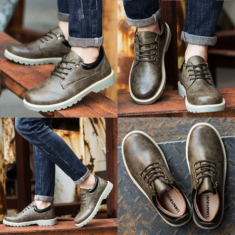 Для Мужчин's Повседневная кожаная обувь модные мужские PU Chaussures Hommes EN Cuir Кружево
