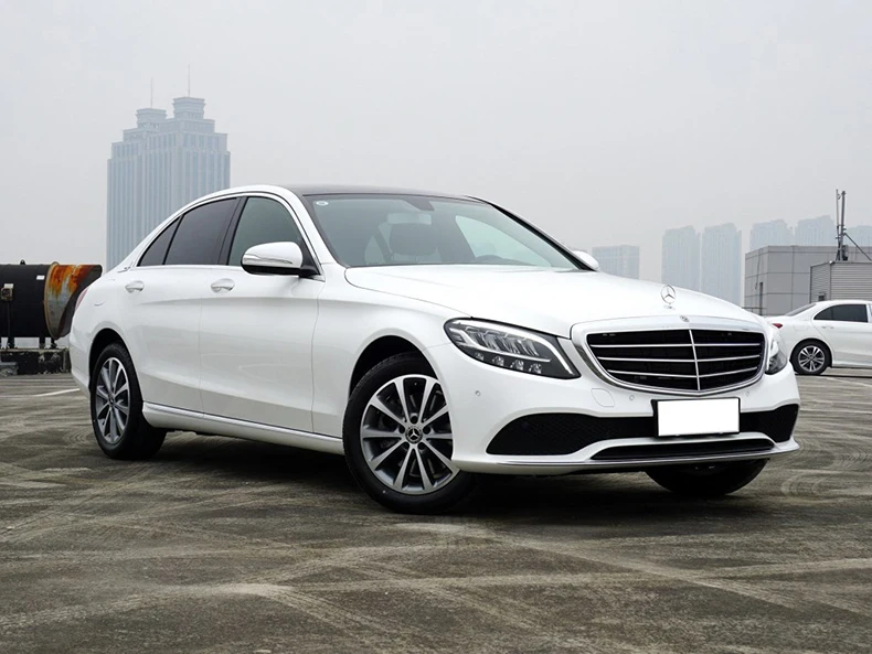 Lsrtw2017 волокна кожаные автомобильные коврики для mercedes benz c класса c200 c180 c300 w204 w205 w203 w202 2000