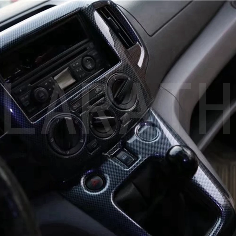 Для Nissan nv200 2010 2011 цвет красного дерева/углеродное волокно консоль переключения передач Панель передачи крышка отделка интерьера аксессуары 2 шт