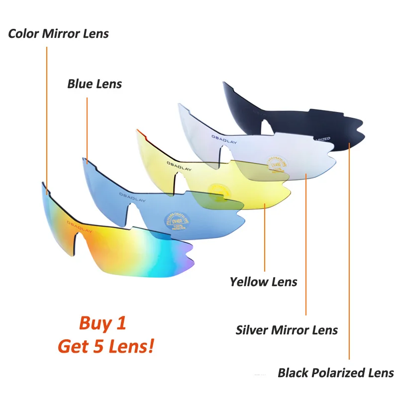 OBAOLAY Мужские поляризационные очки для спорта на открытом воздухе велосипедные