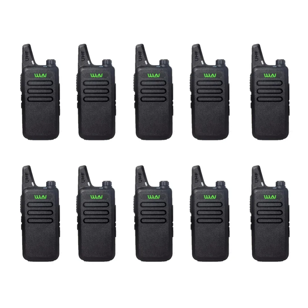 10 шт. WLN KD-C1 Walkie Talkie16 Channel Ham радио UHF 400-470 МГц мини-портативный приемопередатчик двухсторонний радиоприемник+ 1 шт. USB
