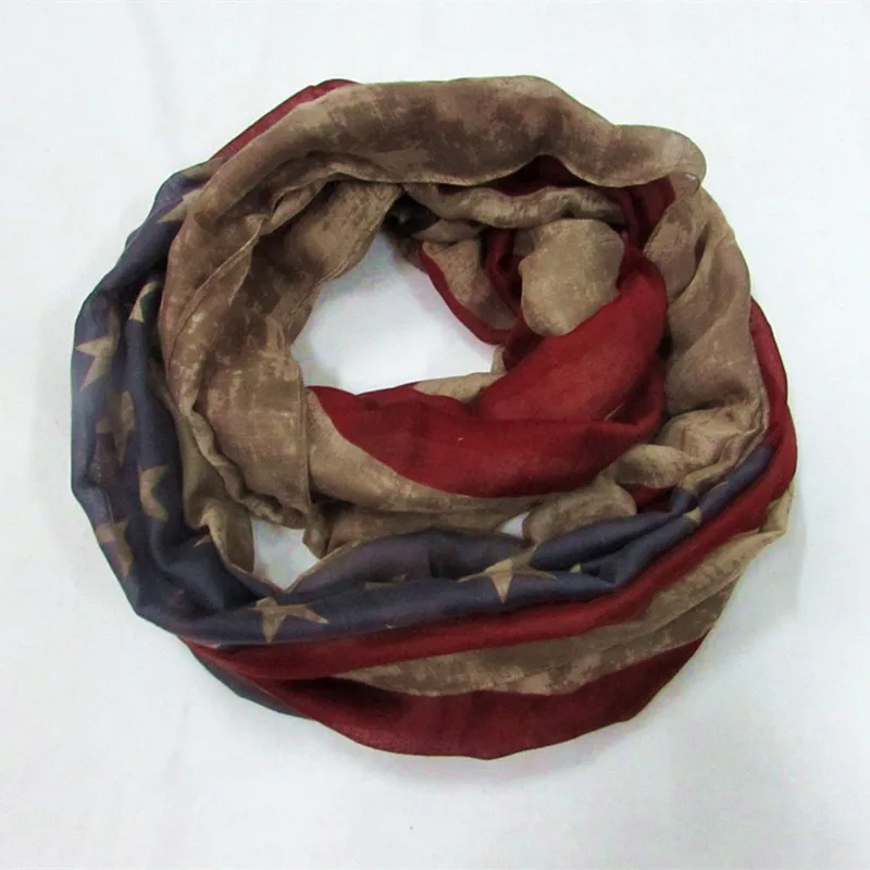 DHL Free 50 шт. винтажные шаль из пашмины с кольцом флагом США |