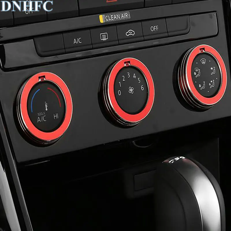 DNHFC автомобильное украшение для ручки кондиционера яркое кольцо Volkswagen T-ROC T ROC 2018