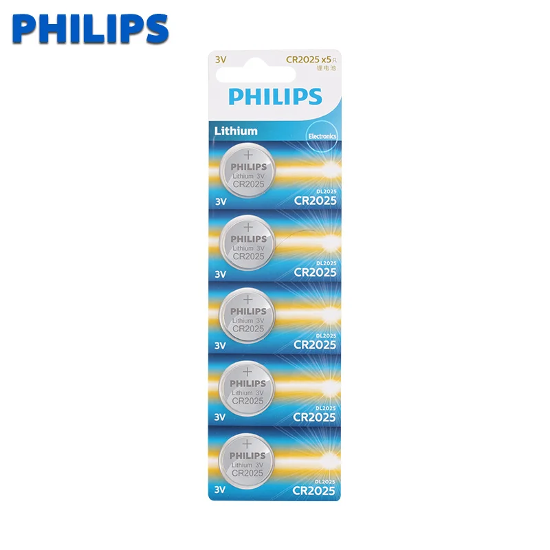 Литиевая аккумуляторная батарея philips CR2025 1 шт. 3 в CR 2025|Часовые батарейки| |