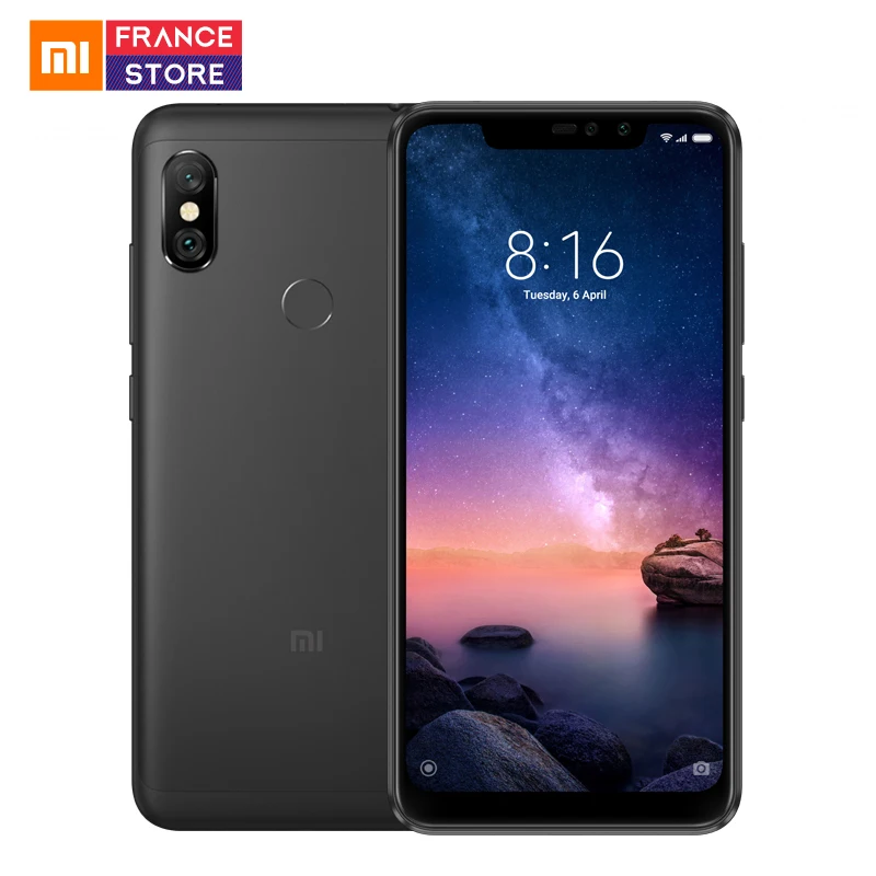 Xiaomi Redmi Note 6 Pro 4 ГБ 64 Восьмиядерный процессор Snapdragon 636 полноэкранный мобильный