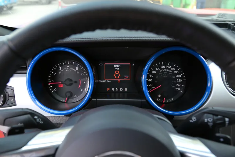 Sansour для Ford Mustang 2015 2016 ABS украшение автомобильной приборной панели круглая отделка