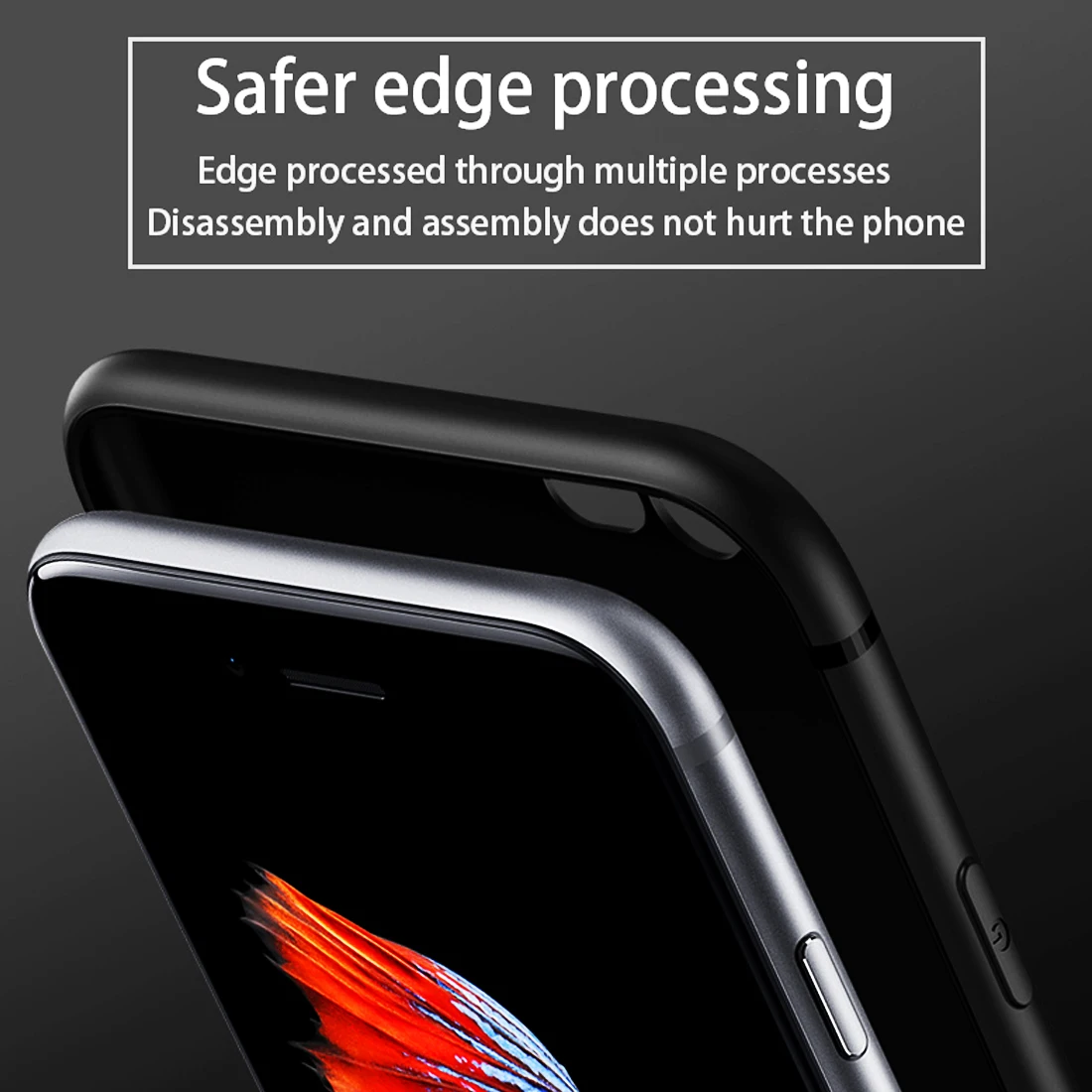 Чехол для телефона с фото на заказ полый черный мягкий чехол Samsung s8 s9plus S6 S7e S5 iPhone 6 s