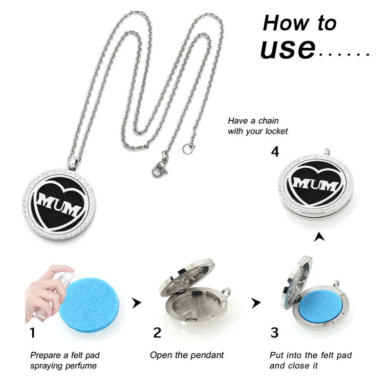 Магнитный медальон стразы из нержавеющей стали 30 мм ожерелье подвеска диффузор