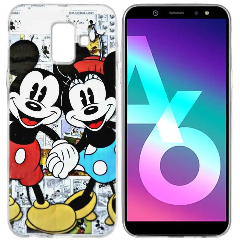 005 Силиконовый чехол для samsung Galaxy A6, A8, J6, J4 Plus, J8,, J6+, J4+, A6+, A8+, мультяшный аниме, чехол для телефона, Минни Маус, A8Plus - Цвет: 005
