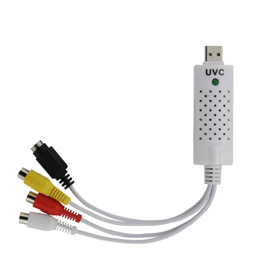Синий Чем Для ПК/Ноутбука USB 2.0 Плата Видеоввода ТВ-Тюнер VCR DVD AV Аудио Разъем