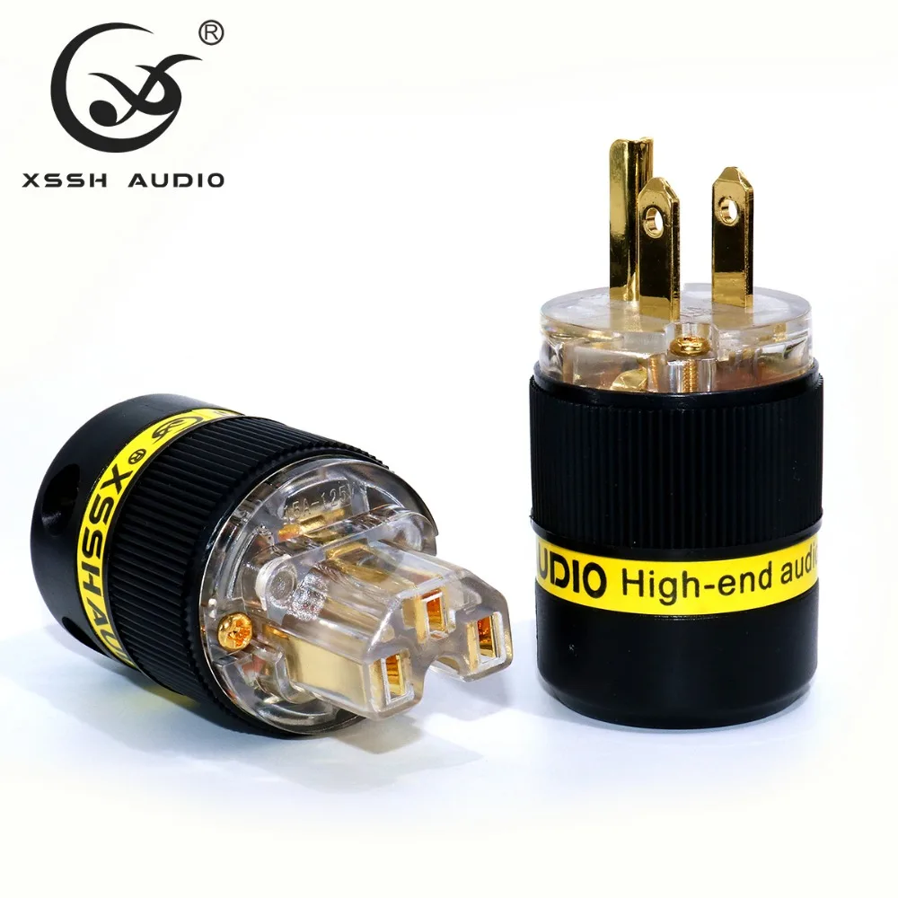 Hi end HIFI Электрический разъем XSSH Audio YIVO с покрытием из чистой меди золото и родий 18