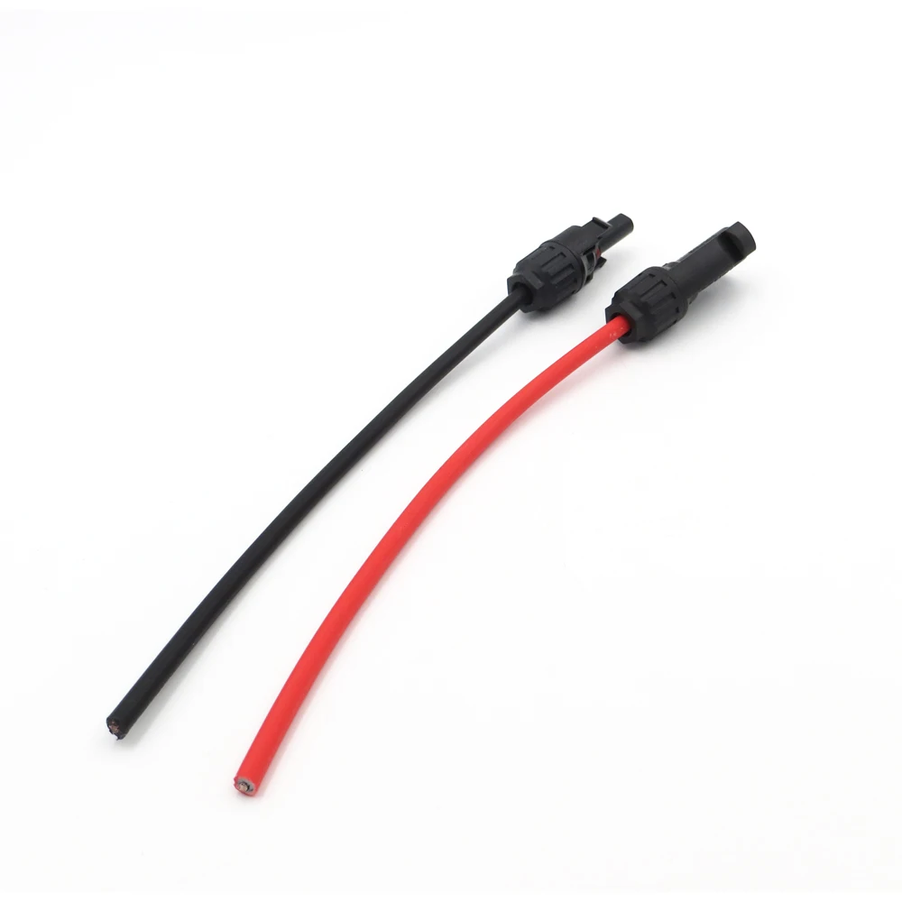 Кабель солнечной батареи Медный провод 1 пара 0 2 м 6/4/2.5mm2 10/12/14 AWG MC4 кабель