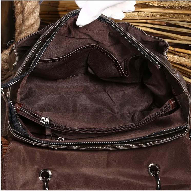 100% Топ Корова Натуральная кожа универсальные повседневные Наплечные мужские