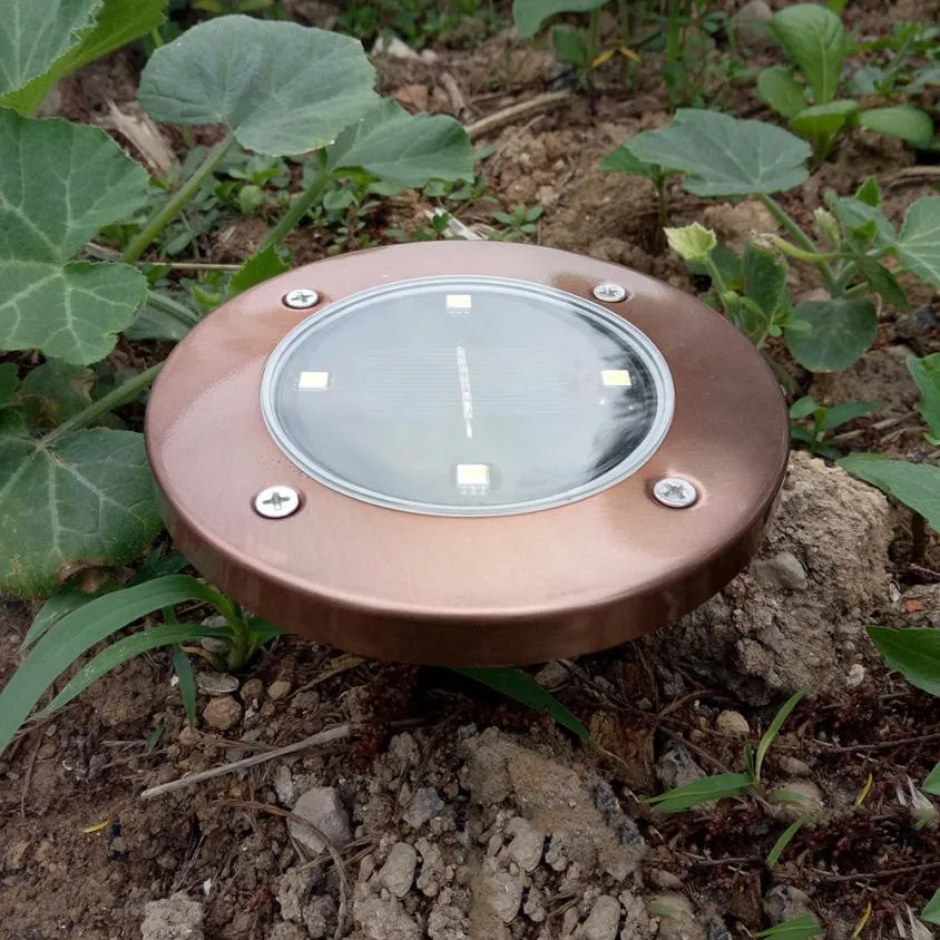 1 шт. Солнечная 4 LED наружная дорожка световая точечная лампа дворовая садовая