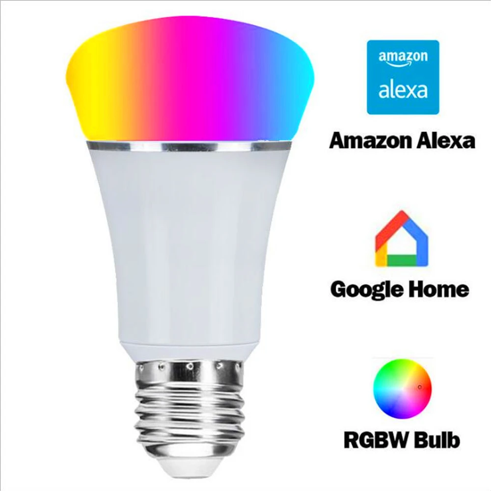 Смарт-лампа с Wi-Fi E26/E27 умный дом приложение затемнения Alexa Google home IFTTT смарт-динамик Голосовое управление 11 Вт спальня гостиная
