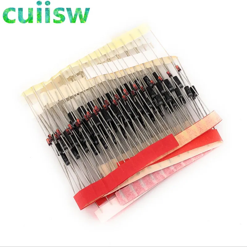 Диод DIP cuiisw 1N4148 1N4007 FR107 1N5408 1N5822 FR207 1N5819 1N5399 8 Тип всего 100 шт.|diode 1n4148|1n4148 diodediode 1n4007 |