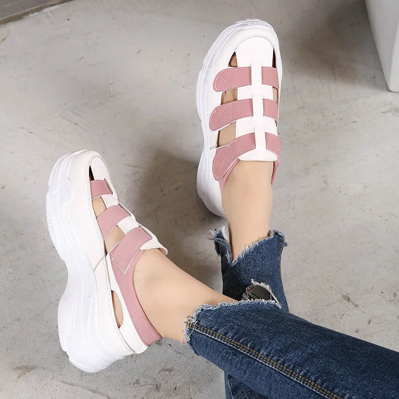 Кроссовки женские на танкетке Вулканизированная подошва размеры США 9 | Обувь