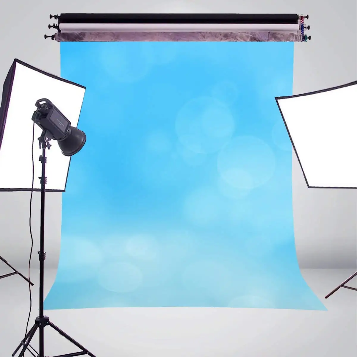 5x7ft Sky Blue Dream Background Clipart Photography Backdrop Bubble Children Photo Studio Wall | Электроника