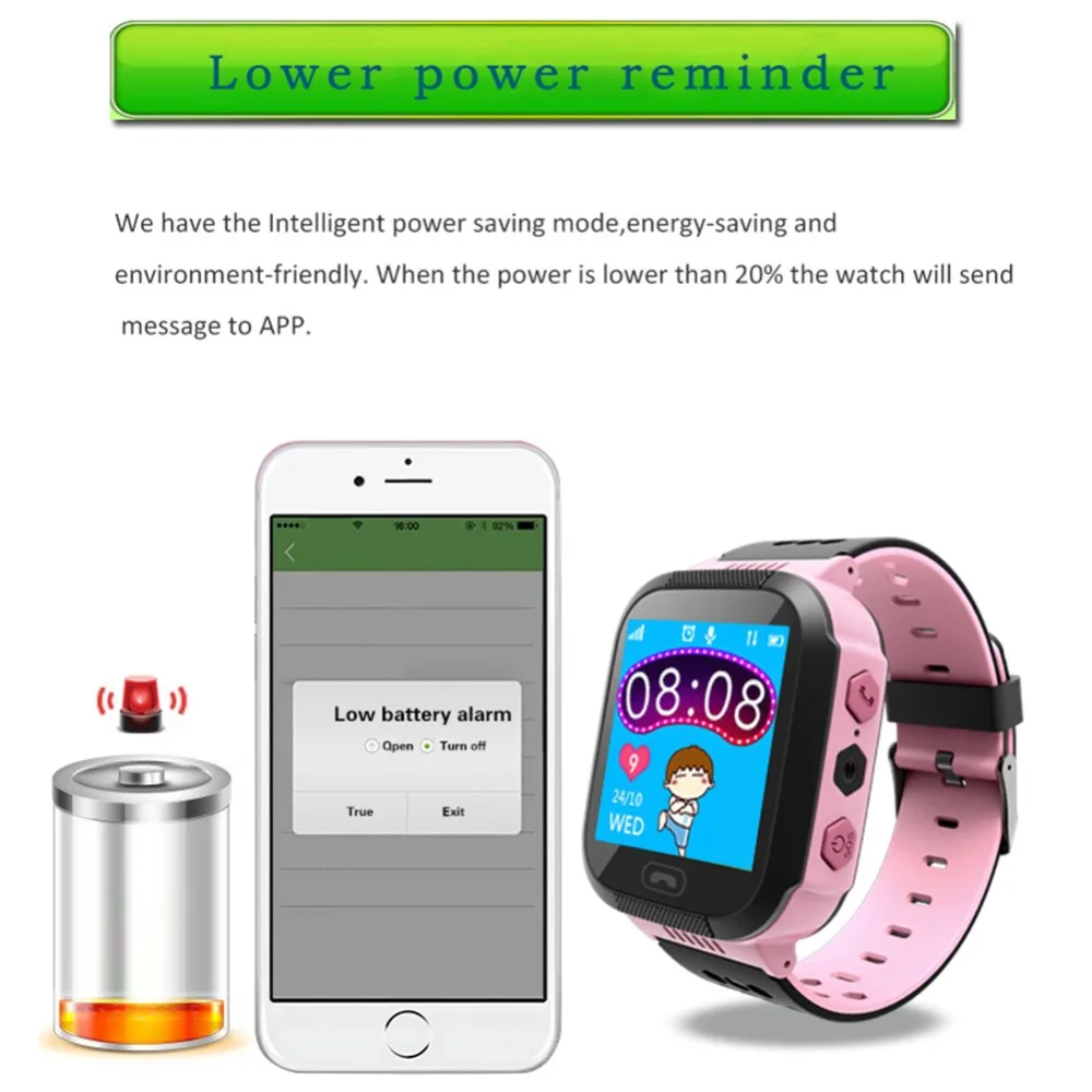 Buyincoins Q528 gps умные часы детские часы с камерой фонарик для Apple Android телефон умные часы трек детей#288306