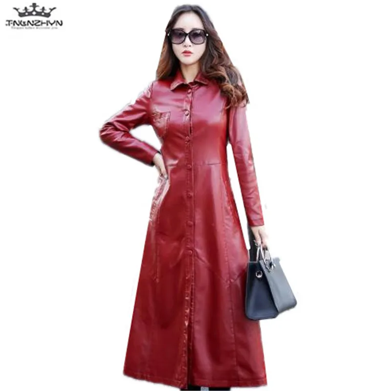 

tnlnzhyn 2019 New Autumn Winter Fashion Women Faux PU Leather Jacket Women Slim Leather Coat Casual Jacket Good Quality Y647