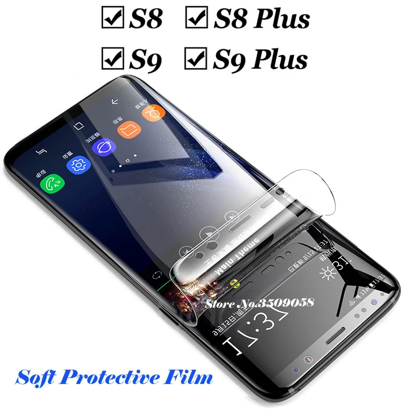 Мягкие Screenprotector на для samsung Galaxy S8 S9 плюс защитный Стекло Броня Самсун Galax S 9 8 S9Plus