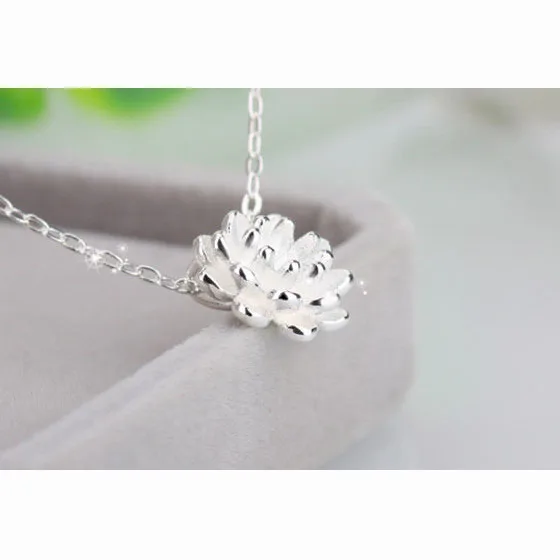 Женские Подвески в виде цветка красивые классические украшения из стерлингового