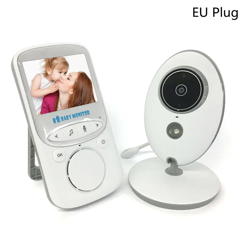 EU Plug Loozykit VB605 беспроводной видео цветной Детский Монитор детская няня камера безопасности ночное видение контроль температуры - Цвет: EU Plug