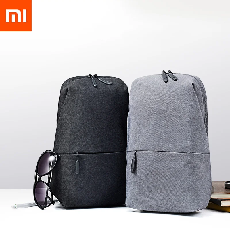 

Новый оригинальный рюкзак Xiaomi, городская Повседневная нагрудная сумка, рюкзак на плечо для мужчин и женщин, подходит для рюкзака