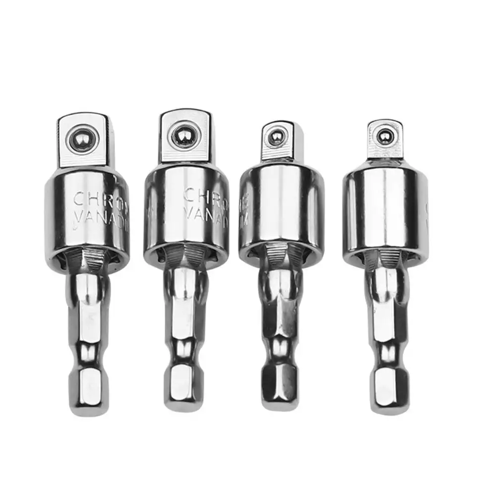 Unique 360 Degree Pneumatic Screwdriver Electric Wrench Hex Handle Head Sleeve Conversion Tool Connect Rod Socket Adapter Drive |