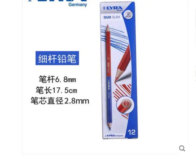 12 шт./компл. красный и синий карандаш с двойной головкой для рисования маркировка