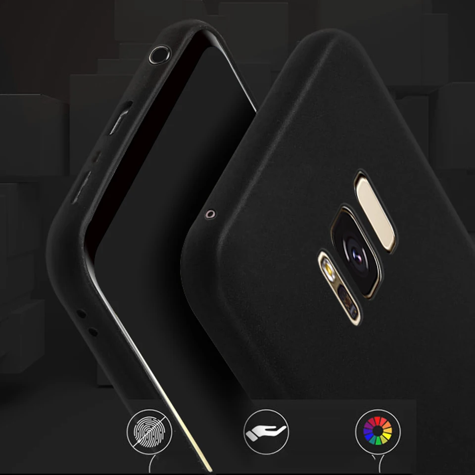 Slim Black Matte Touch Silicone Case For Samsung Galaxy S8 Plus Note 8 S9 S7 Edge Cover Rubber Shell On TPU Phone Cases Fundas |