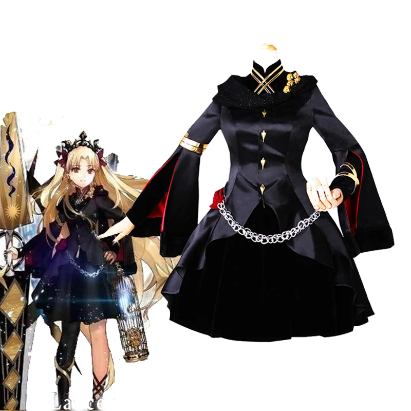 FGO Fate/Grand Order Lancer Ereshkigal Irkalla карнавальный костюм Tohsaka Rin черное платье наряды на