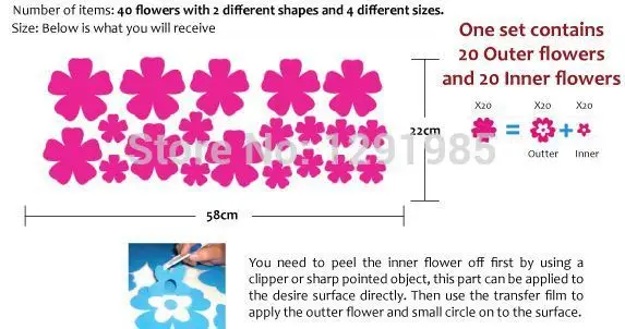 Забавный цветочный костюм DIY настенная виниловая наклейка Наклейки Декор