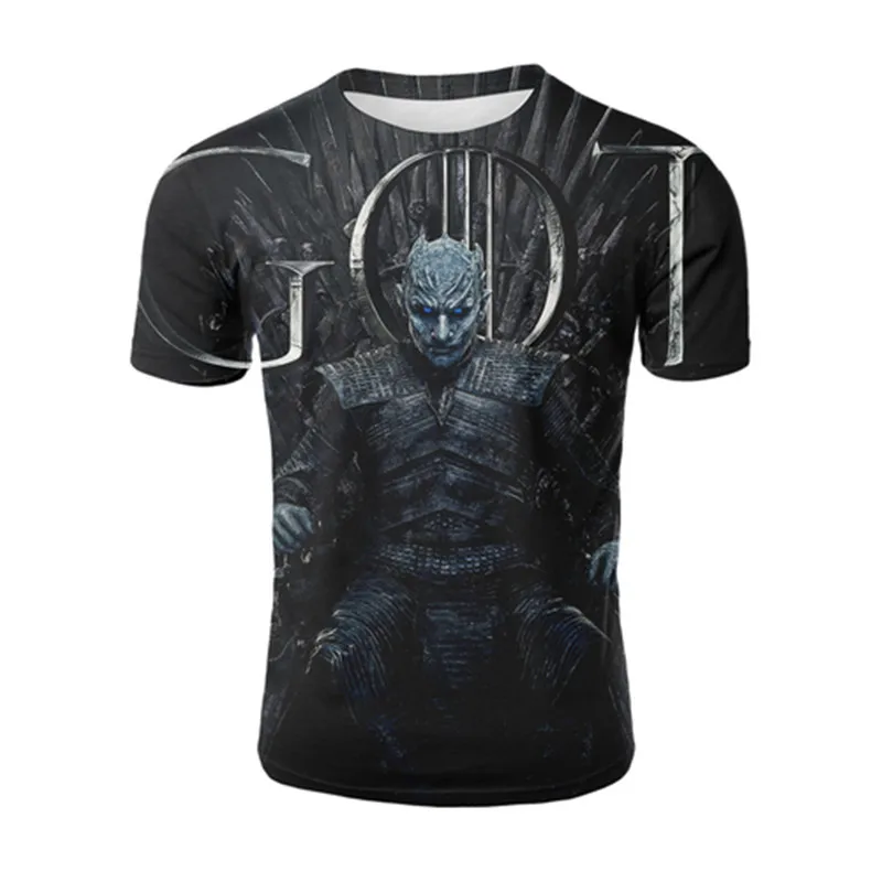 2019 Новая мужская телевизионная драма с 3D цифровой печатью коротким рукавом Дом