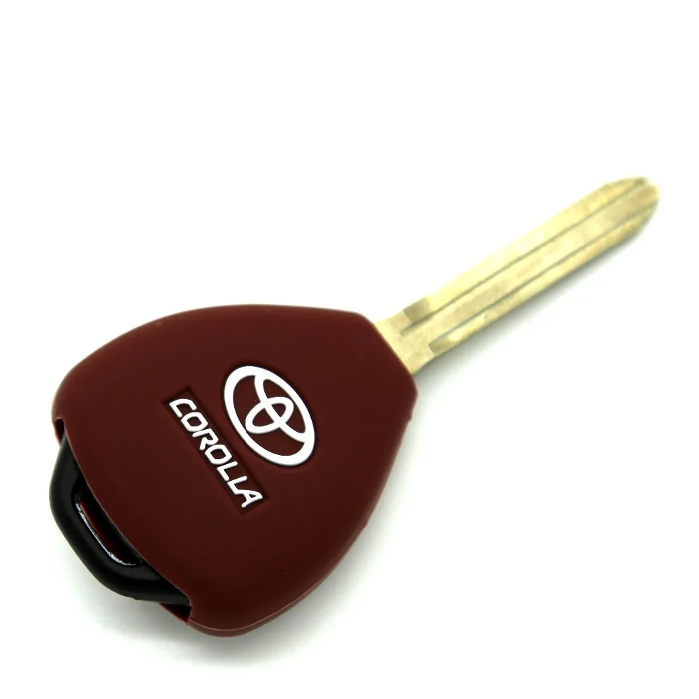 New 2 Buttons Silicone Remote Car Key Case Cover For Toyota Camry Highlander Corolla Hilux Vios Rav4 Aqua Land Cruis | Автомобили и