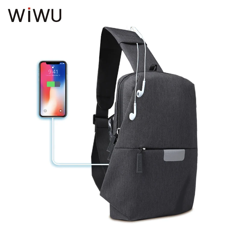 WIWU 2018 новые сумки через плечо для мужчин модная нагрудная сумка Повседневная