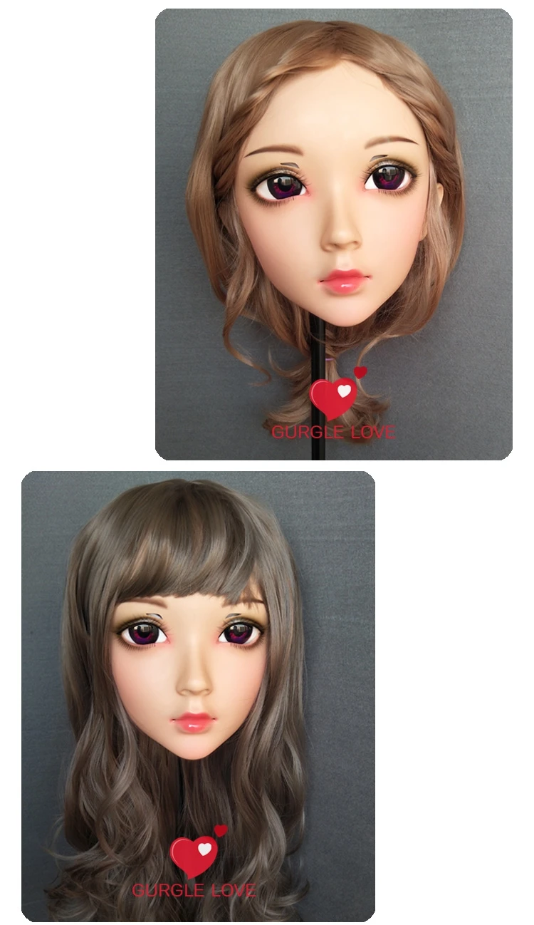 (NEW-88) Female Male Mask Realistic Silicone Masks Halloween Party BJD Babydoll Crossdress Japan Kigurumi Anime Cosplay | Тематическая