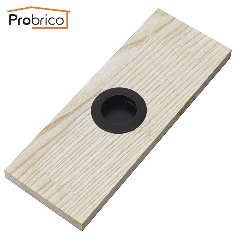 Probrico карманная ручка черного пальца для шкафа встроенные ручки раздвижных