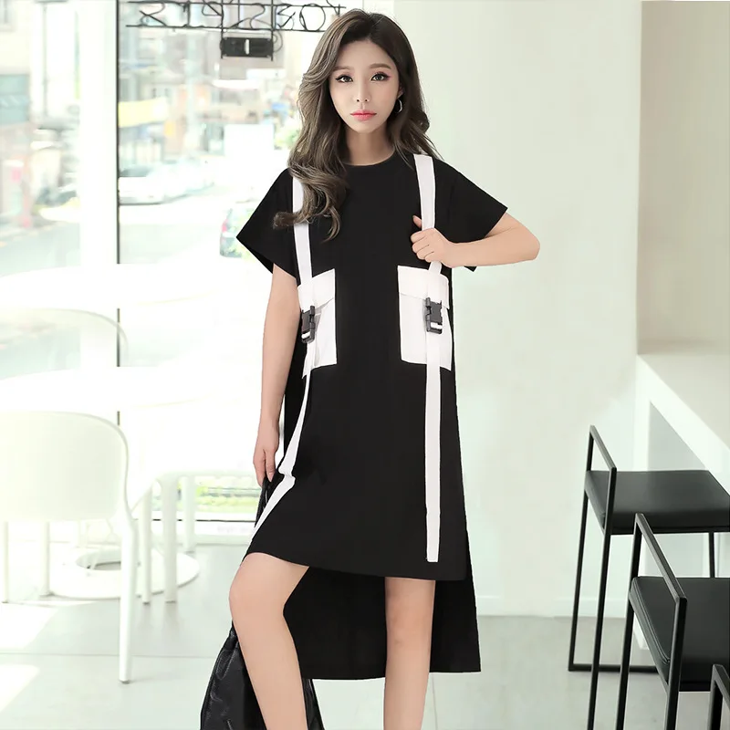 [] Biutefou Новое поступление ремни украшения лоскутные платья дамы 2017 Лето