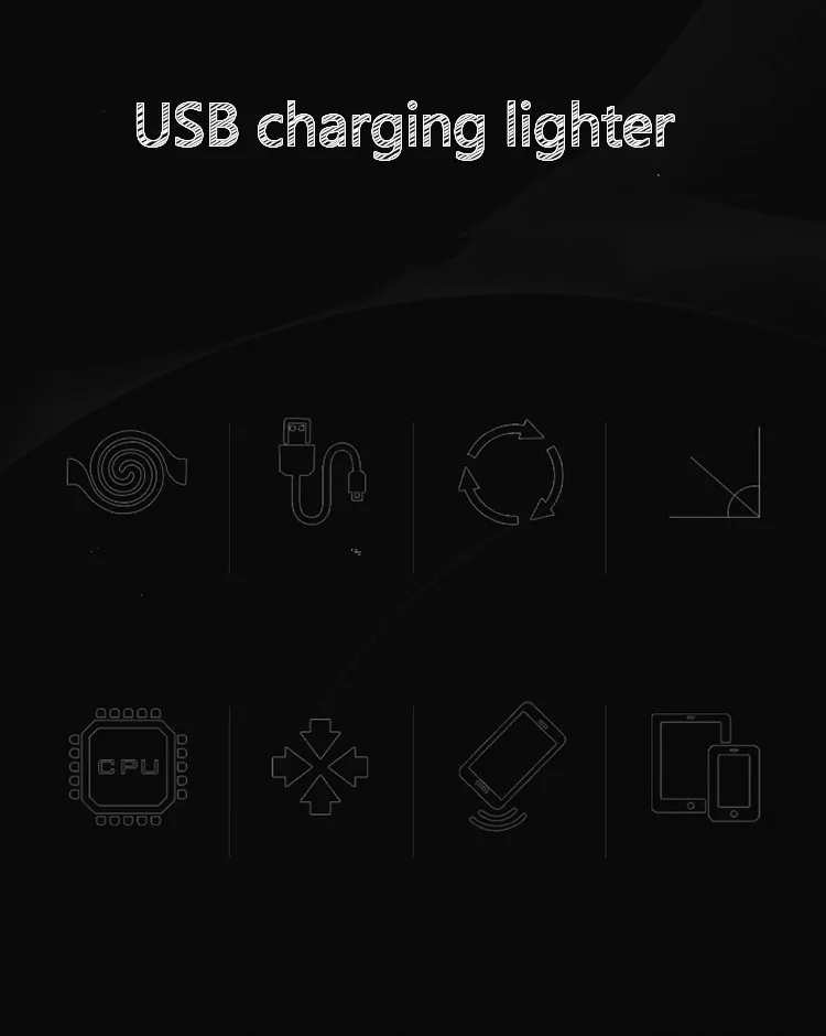1 шт. USB Зажигалка креативная кольцевая зарядка электрическая импульсная Зажигалка компактный кронштейн для телефона электронная сигаретная плазма Зажигалка на заказ