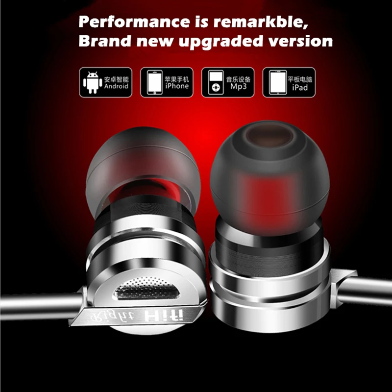 Наушники вкладыши YTOM с супербасами металлические Hi Fi наушники микрофоном